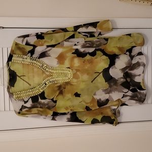 Beaded cover up! Floral, BOLD